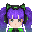 紫色赛博朋克帽子(女)