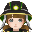 Firefighter 2025 Green Hat (F)