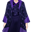 深色人工智能浴衣衣服(女)