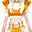 橙色现代外星人衣服(女)
