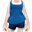 蓝色休闲夏日衣(女)