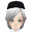 黑色警察帽子(女)