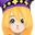 Harlequin Blaze Purple Hat (F)