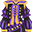 Harlequin Blaze Purple Suit (F)
