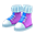 紫色冬季休闲鞋(女)