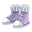 青色冬季休闲鞋(女)