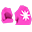粉色冬季休闲手套(女)