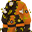 Sewn Demon Orange Suit (F)