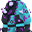 Sewn Demon Cyan Suit (F)