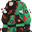 Sewn Demon Emerald Suit (F)