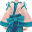 Oni-Style Kimono Blue Suit (F)