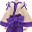 Oni-Style Kimono Purple Suit (F)