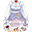 白色复活节赌徒衣服(女)