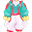 绿色春季兔子衣服(女)
