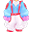 蓝色春季兔子衣服(女)