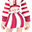 红色复活节兔子衣服(女)