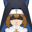蓝色驱魔师帽子(女)