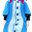 蓝色狐系衣服(女)