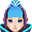 蓝色现代万圣节帽子(女)