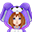 紫色兔帽(女)