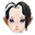 黑色奢华燕尾服帽子(女)