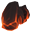 Obsidian Flame Orange Hands (F)