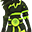 Obsidian Flame Green Suit (F)