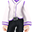 紫色红宝石浴衣衣服(女)