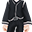 黑色红宝石浴衣衣服(女)