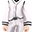 白色红宝石浴衣衣服(女)