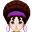紫色迪斯科帽(女)