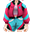粉色迪斯科衣服(女)