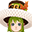 Snow Masquerade Green Hat (F)