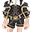 黑色蒸汽朋克巫师衣服(女)