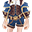 蓝色蒸汽朋克巫师衣服(女)