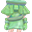 绿色外星章鱼衣服(女)