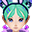 情人节紫色兔子帽(女)