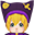 Button Mark Purple Hat (F)