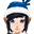 蓝色雪帽(女)