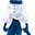 蓝色雪衣服(女)