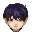 Heart Punk Purple Hat (M)