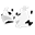 白色仿造手套(男)