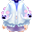 白色人工智能青蛙衣服(男)