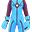 蓝色香蕉英雄衣服(男)