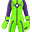 绿色香蕉英雄衣服(男)