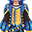 Harlequin Blaze Blue Suit (M)