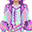 Harlequin Blaze Neon Suit (M)
