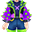 紫色仙人掌衣服(男)
