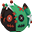 Sewn Demon Emerald Hat (M)