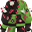 Sewn Demon Green Suit (M)